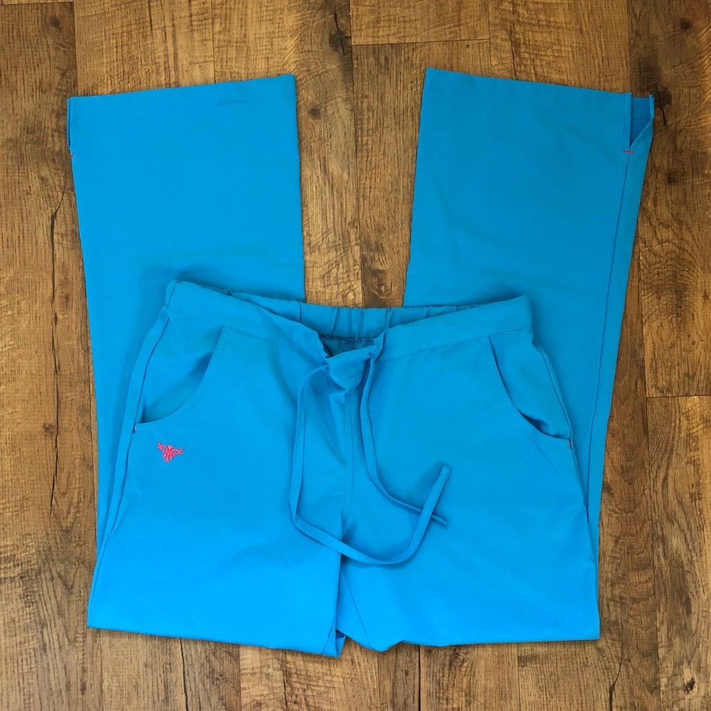 MED COUTURE Medical Uniform Scrub Pant - Blue, Medium
